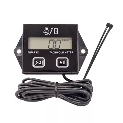 Tachometer Digital Inductive Hour Meter Engine Tachometer For Motorcycle Boats • $17.66