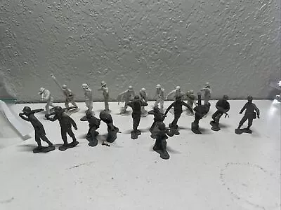 Vintage Lot MARX WWII Navarone German Soldiers Gray Army Men • $70