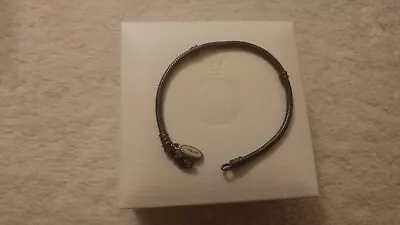 Genuine PANDORA Silver Oxidized Bracelet New Boxed Lobster Clasp Collectable • £2.20