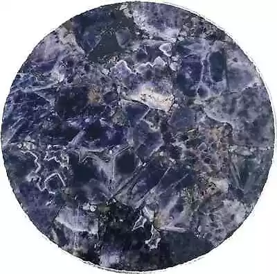 12  Amethyst Round Side Table Top Natural Stones Work Home Decor • $216.90