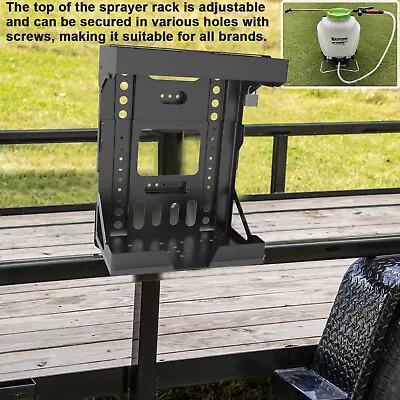 Open Enclosed Landscape Trailer Adjustable Lockable Backpack Blower Sprayer Rack • $150.11