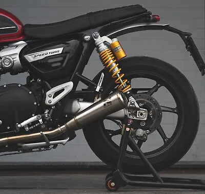 NUKE Little Boy POP Exhaust For Triumph Speed Twin And Thruxton R • $609