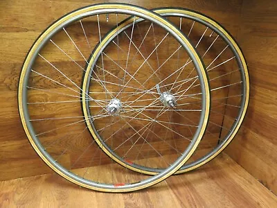 VINTAGE MAVIC GP4 36H CAMPAGNOLO RECORD 700cTUBULAR WHEEL SET • $209.99