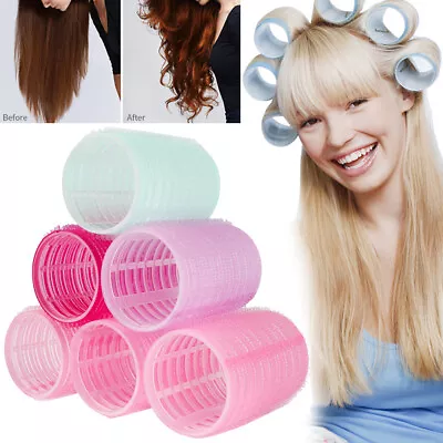 Hairdressing Self-Adhesive Hair Curler Rollers Home Use DIY Magic Styling Roller • £2.20