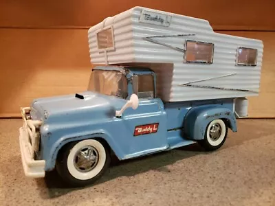 Vintage Pressed Steel Custom Buddy L Camper Pickup Rat Rod Truck • $135