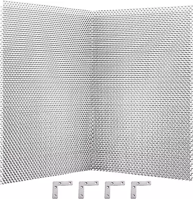 GERAWOO 304 Stainless Steel Mesh Sheet Large Size 2 Packs Wire Mesh Panels 20 • £14.37