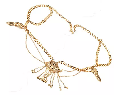 Shiny Sexy Ladies Body Belly Waist Chain Bikini Beach Simple Harness Necklace • £7.81