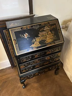 Maddox Chinoiserie Asian Desk With Original Key • $350