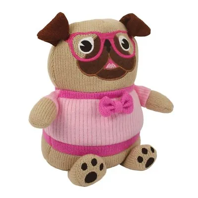 Lavender Pug Microwaveable Knitted Cosy Friend Hottie Warmer  • £19.99