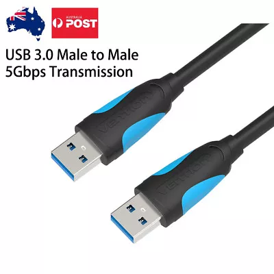 Premium USB 3.0 Male To Male Extension Cable High Fast Speed 0.5M 1M 1.5M • $7.99