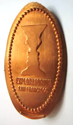 EXPLORATORIUM San Francisco CA - Vase/faces -- Elongated Copper Penny • $1.99