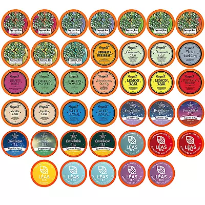 Tea Variety Pack For Keurig K-Cup Brewers 40 Count Caffinated And Decaf Black T • $27.60