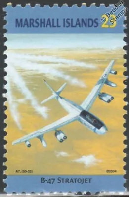 USAF BOEING Model 450 / B-47 STRATOJET Aircraft Stamp (Marshall Islands) • $2.23