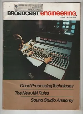 Broadcast Engineering Mag Quad Processing Techniques October 1975 080521nonr • $14.65