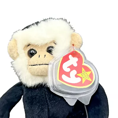 TY Beanie Baby Mooch Retired Rare 1998 Monkey With Tag Errors • $35