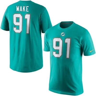 Nike Men Cameron Wake Miami Dolphins Player Pride Name & Number T-Shirt-Aqua M • $19.99