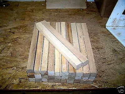 20 Pieces 12  Long Kiln Dried Maple Pen / Spindle Lathe Blanks 1  X 1  X 12  • $36.95