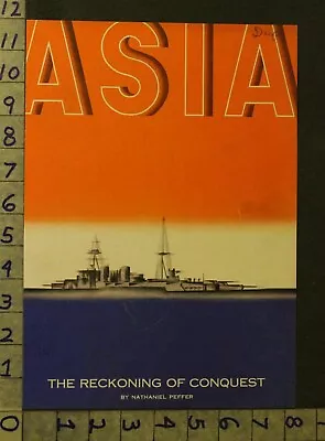 1935 Japan China Military War Wwii Nautical Ship Navy Vintage Art Cover Vr36 • $64.95