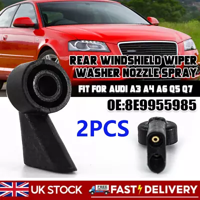 Windshield Rear Wiper Washer Nozzle Spray Jet For Audi A3 A4 A6 Q5 Q7 8e9955985 • £4.99