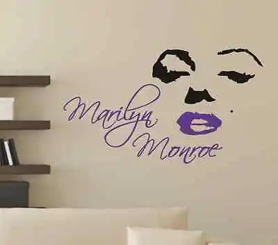  Marilyn Monroe Wall  Art Quote Wall Stickers UK SH104 • £14.03