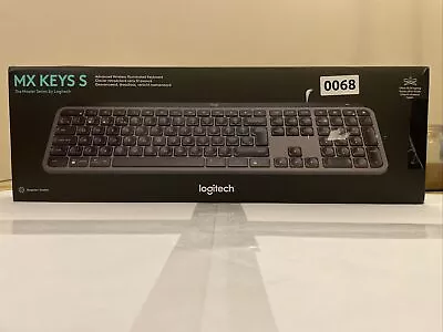 Logitech MX Keys S Wireless Keyboard - Pale Grey UK English • £65