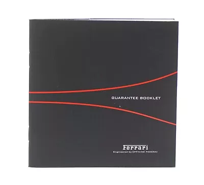 Panerai Ferrari Guarantee Booklet Manual • £39.58