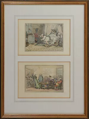 £1850 • Buy Engravings By Rowlandson  Domestic Miseries ,  A Select Vestry 
