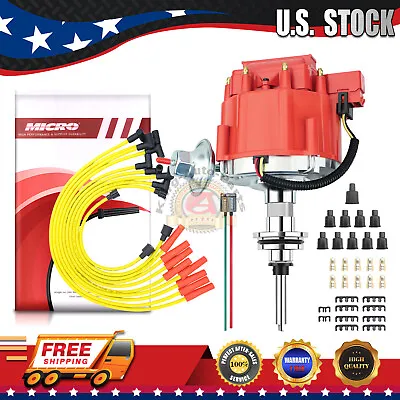 HEI Distributor&SparkPlug Wire& Free Pig Tail For Mopar Chrysler Dodge273 318 V8 • $75.99