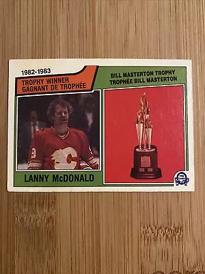 Lanny McDonald Masterton Trophy HOF 1983-84 O-PEE-CHEE OPC Hockey #208 • $2.19