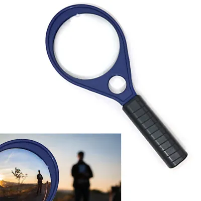 Magnifying Glass Reading Magnifier Handheld 7.9  Lens Jewelry Loupe Loop 2.5x 5x • $5.98