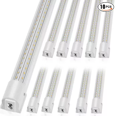 VEVOR 10 Pack 4 FT LED Shop Light 40W Linkable Ceiling Shop Light Fixture 5000LM • $91.19