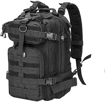 Tactical Backpack 26L Large Rucksack 3 Day Outdoor Military Bag (Black) • $35.98