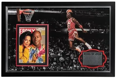 Michael Jordan Signed Framed Ebony Magazine Collage - Beckett LOA • $3999