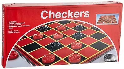 Pressman Checkers -- Classic Game With Folding Board And Interlocking Checkers • $14.85