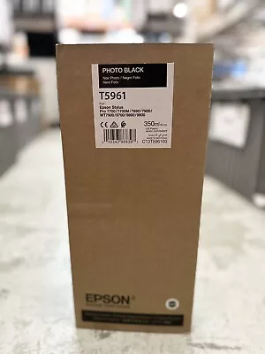 Expired 2019- Genuine Epson T5961 Photo Black 350ml Ink Stylus 7890 7900 9890 • $32.98