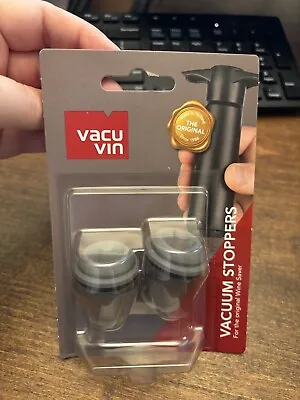 Vacu Vin Wine Saver Extra Corks Vacuum Pump Stoppers (2 Pack) • $6.99