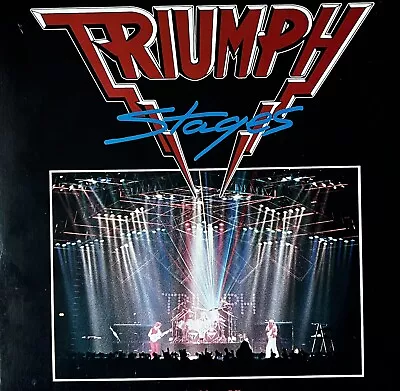 TRIUMPH ‎–Stages-2XLP-original 1985-MCA Records–MCA2-8020-Gatefold-1st Can Press • $28.96