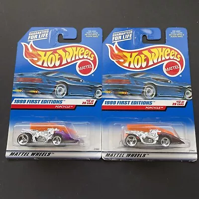 Hot Wheels - POPCYCLE - Lot Of 2 - 1999 First Editions #913 - VHTF! Color Var • $2.99