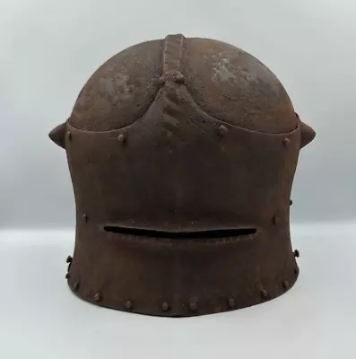 Medieval Marvel - Ancient Byzantine Iron Crusaders Battle Helmet (900-1200 AD) • £1500