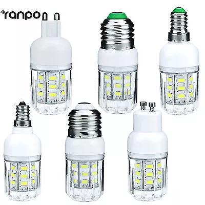 E27 E12 E26 E14 G9 GU10 7W LED Corn Bulb Light 5730 SMD Lamp 12V 24V 110V 220V • $3.53