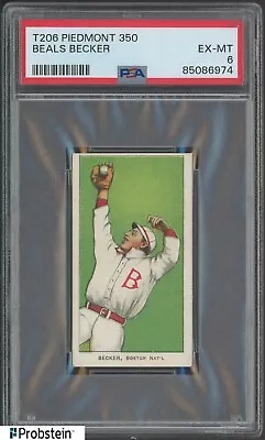 T206 Beals Becker Boston Piedmont 350 Subjects PSA 6 EX-MT • $343