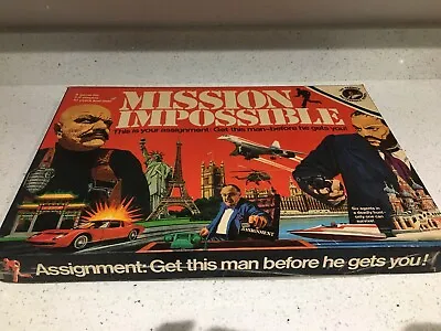 Mission Impossible Berwick Masterpiece Board Game 1975 Vintage 100% Complete • £12.99