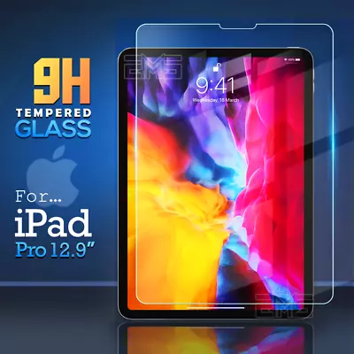 $14.99 • Buy For Apple IPad Pro 11 12.9 10.5 Air 1 2 4th 5th Tempered Glass Screen Protector