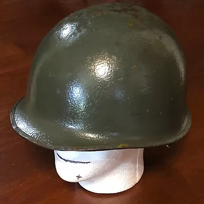 Korean War Early Vietnam Era US Army USGI M1 Steel Combat Helmet & Liner • $140