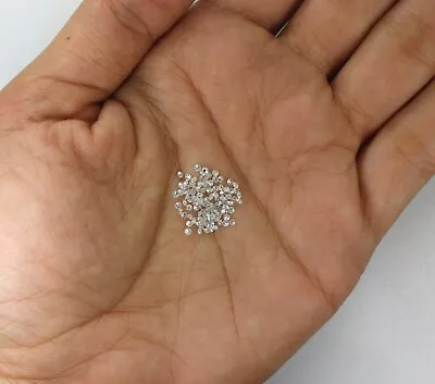 Natural Loose 1 MM Diamond Round 50 Pcs Lot VVS1 Clarity D White Color .005ct #5 • $25