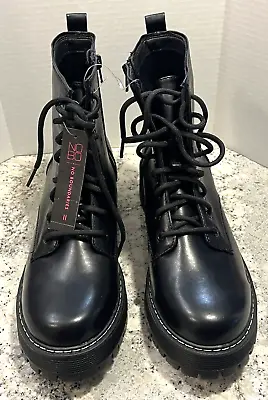 No Boundaries Women's Combat Boots Size 11 Military Style Lace & Zip  Memoryfoam • $15.70