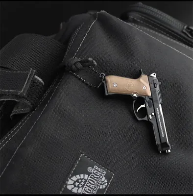 £17 • Buy Miniature Gun Pistol Keychain Keyring Metal With Working Parts  & Moving Slides
