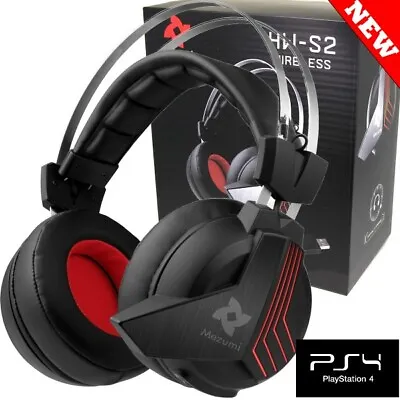$65 • Buy Wireless Headset For Playstation 4 PS4 Gaming Chat Force Mic Chat Stereo NEW