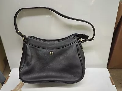 Etienne Aigner Purse Handbag Shoulder Bag Leather Black EUC!  • $23.99