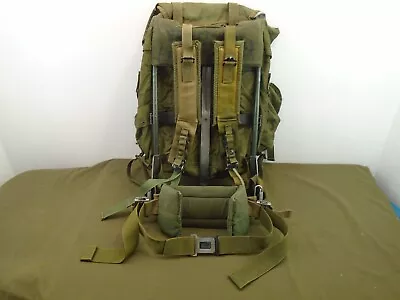 US Military LC-1 Medium Alice Field Pack OD Green Frame Kidney Belt Straps FP-43 • $129.95